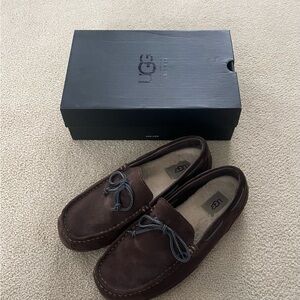 UGG Brown Suede Slip-On Loafers with Swappable Insoles